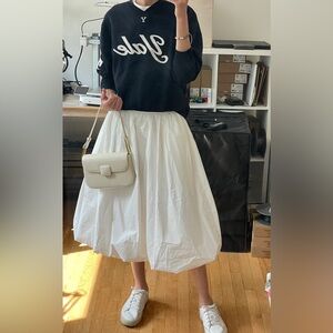 Urban Outfitters Balloon White Maxi Skirt